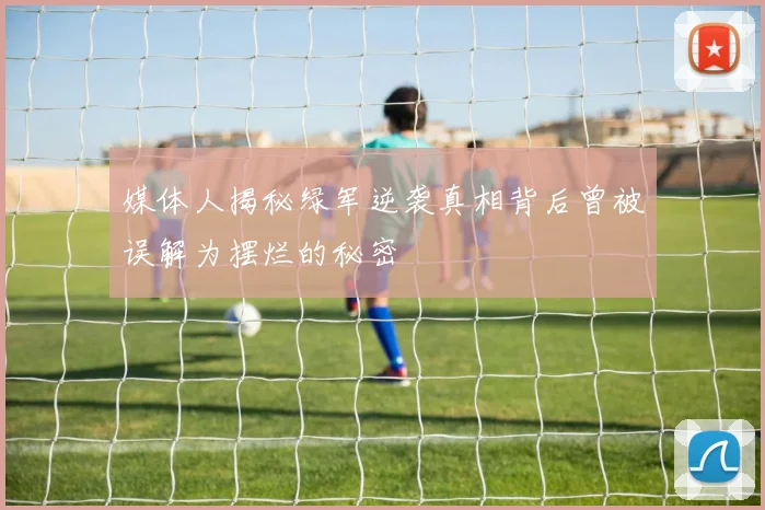 媒体人揭秘绿军逆袭真相背后曾被误解为摆烂的秘密